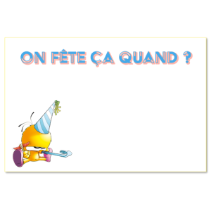 On fête ça quand ?
