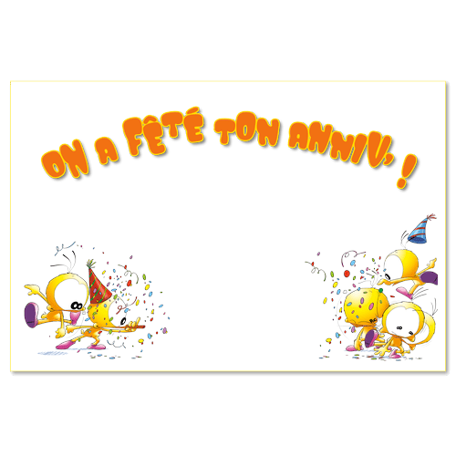 On a fêté ton anniversaire