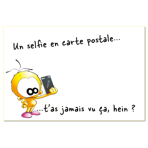 Un selfie en carte postale